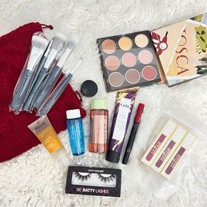 Makeup & Skincare Bundle Pixi KVD Brush set Lancome Murad Farah Eyeshadow palett